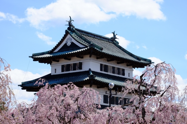 弘前－弘前城本丸と桜